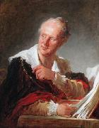 Jean-Honore Fragonard Portrait of Denis Diderot oil painting artist